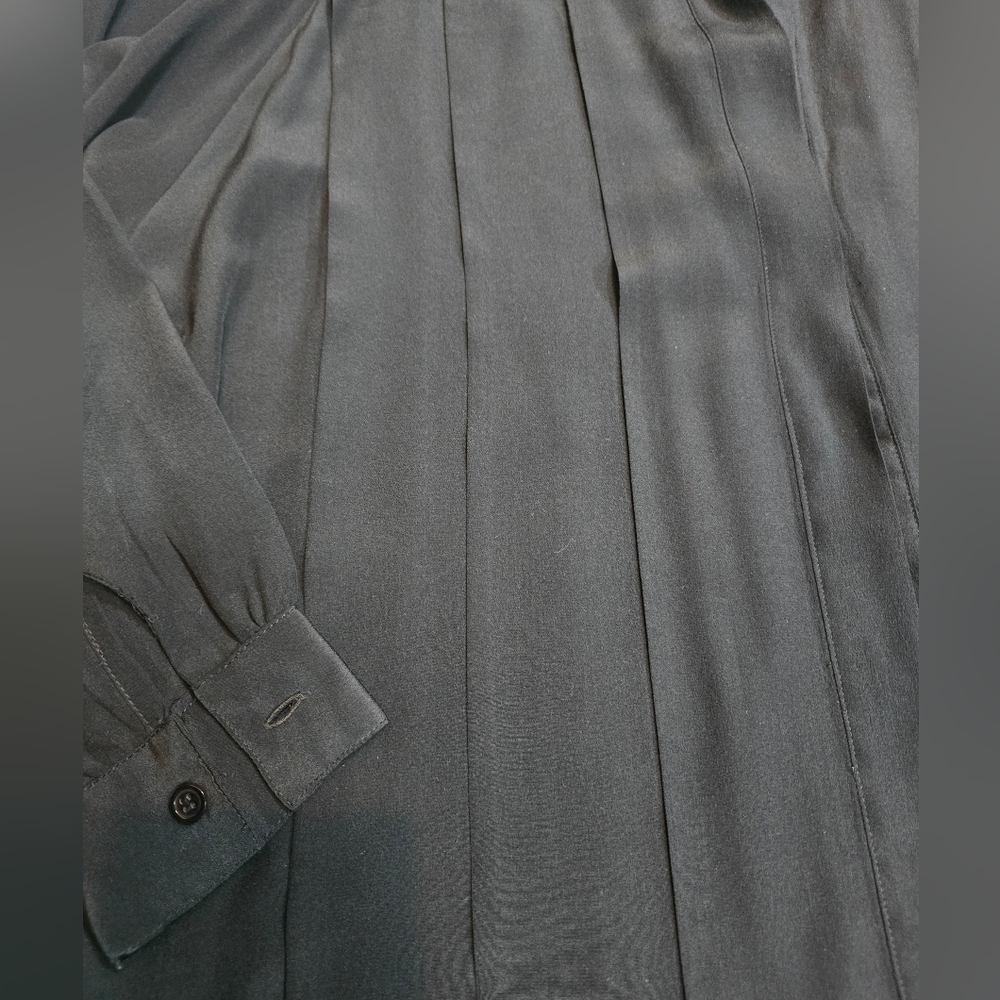Vintage Western Cowgirl Silk Leather Snakeskin Button Up Blouse Size 8 Rodeo - Picture 8 of 10